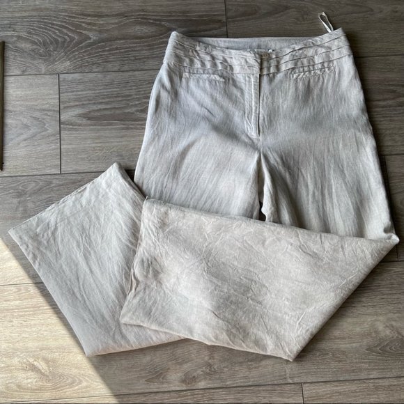 Melanie Lyne Linen Wide Leg Pants - Picture 3 of 15